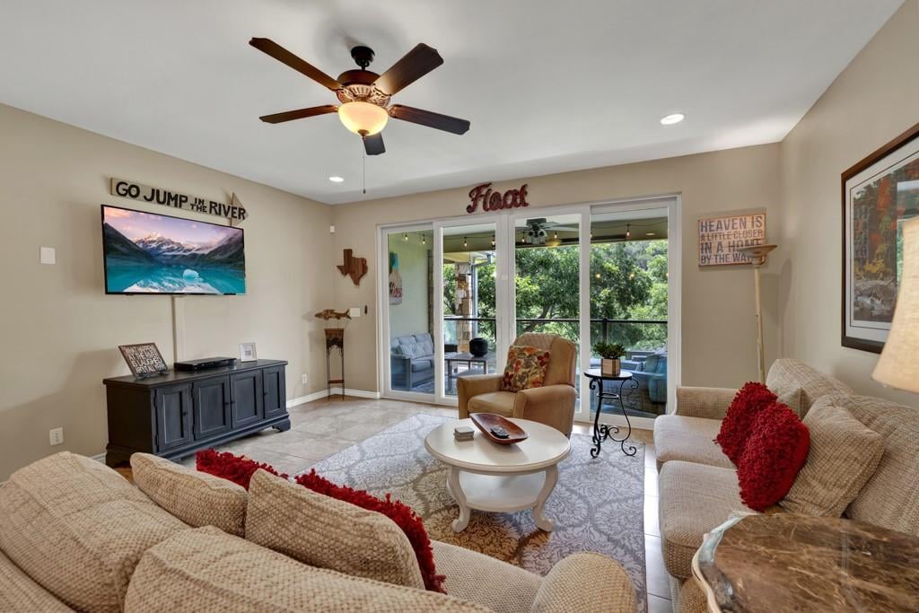 Living area at 540 River Run Unit #305 - 2 bed 2 bath home