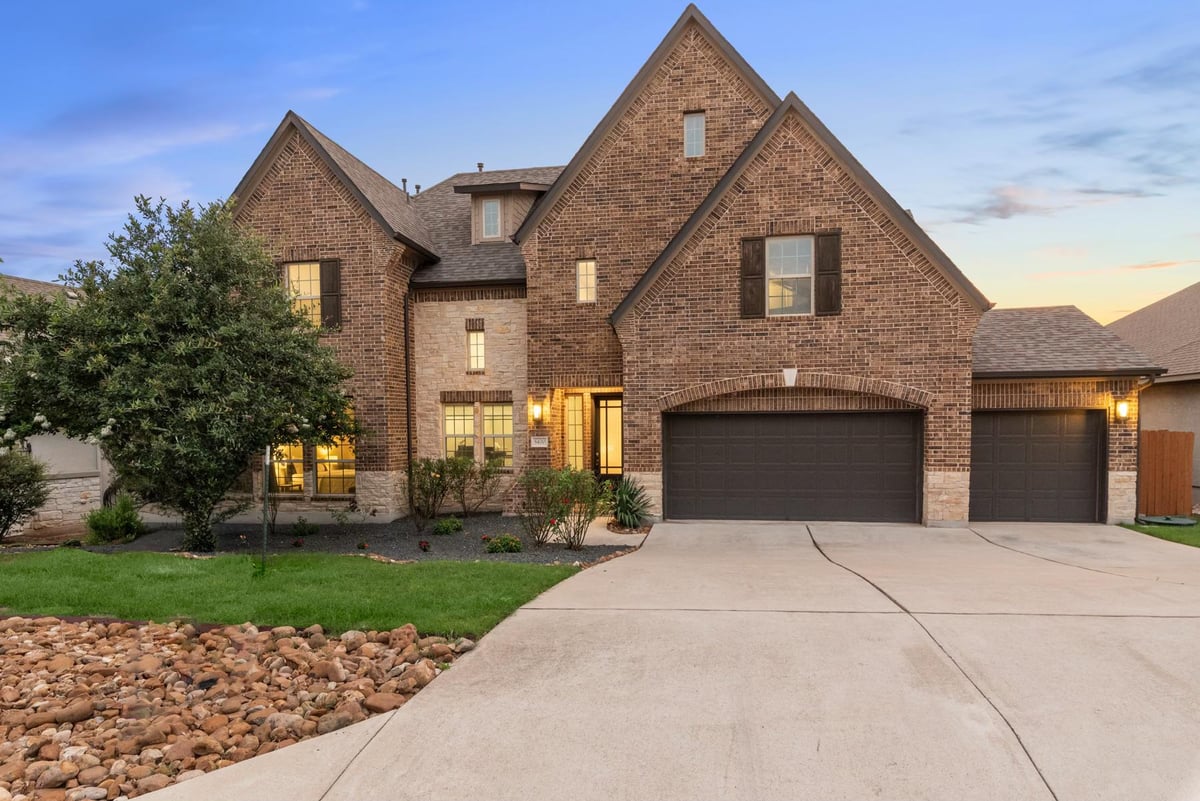 View 5400 Alonso DR in Sweetwater Ranch Sec 1 Village L P 5400 Alonso DR - front exterior - Luxury home in Sweetwater Ranch Sec 1 Village L P, Austin, TX