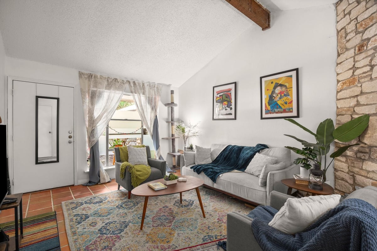 Living area at 5402 Brompton Cir - Salem Village, Austin, TX