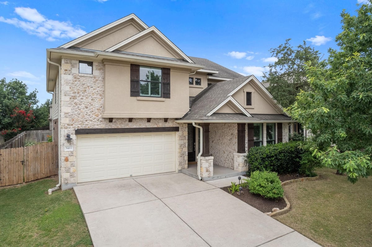 View 5413 Allamanda Dr in Greyrock Ridge Ph 1 5413 Allamanda Dr - front exterior - Luxury home in Greyrock Ridge Ph 1, Austin, TX