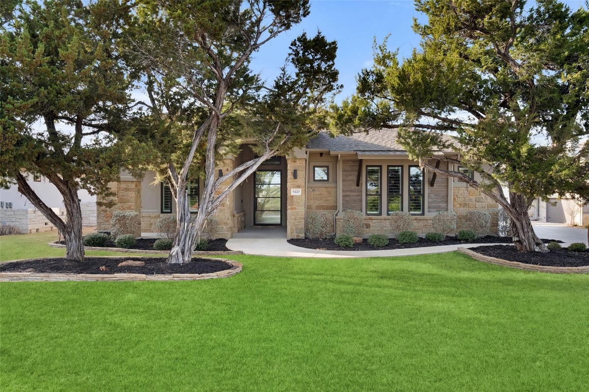 View 5420 Destination Way in The Hollows 5420 Destination Way - front exterior - Luxury home in The Hollows, Jonestown, TX