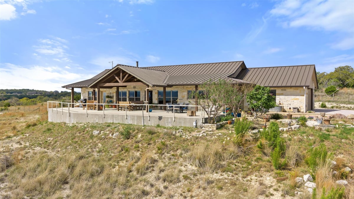 View 546 Lazy Oak Rd in None 546 Lazy Oak Rd - front exterior - Luxury home in None, Johnson City, TX