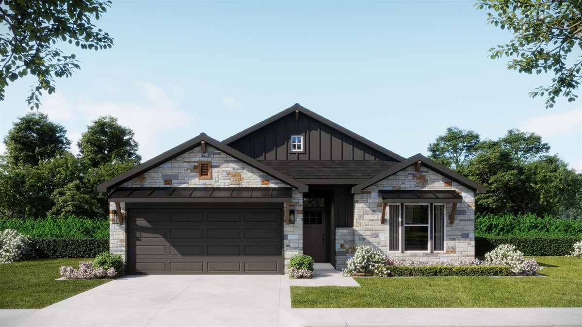 548 Gus Loop - front exterior - Luxury home in Rancho San Gabriel, Georgetown, TX