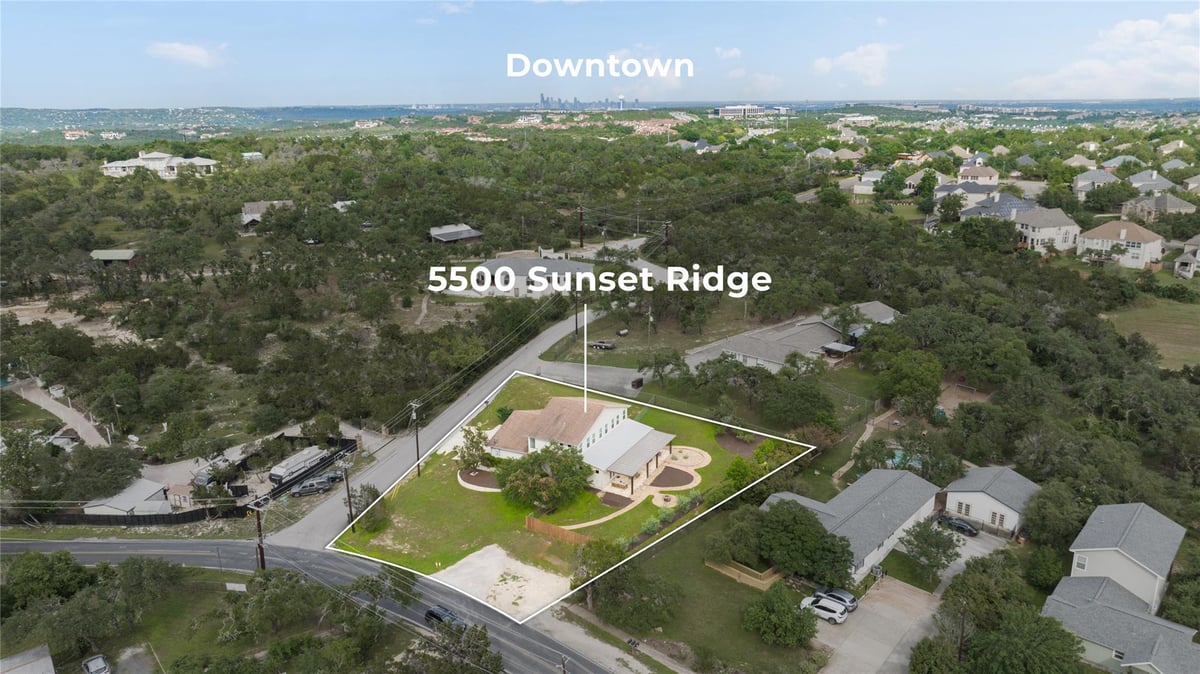 View 5500 Sunset Ridge Unit #A & B in Travis Cooke Road Add 02 5500 Sunset Ridge Unit #A & B - front exterior - Luxury home in Travis Cooke Road Add 02, Austin, TX