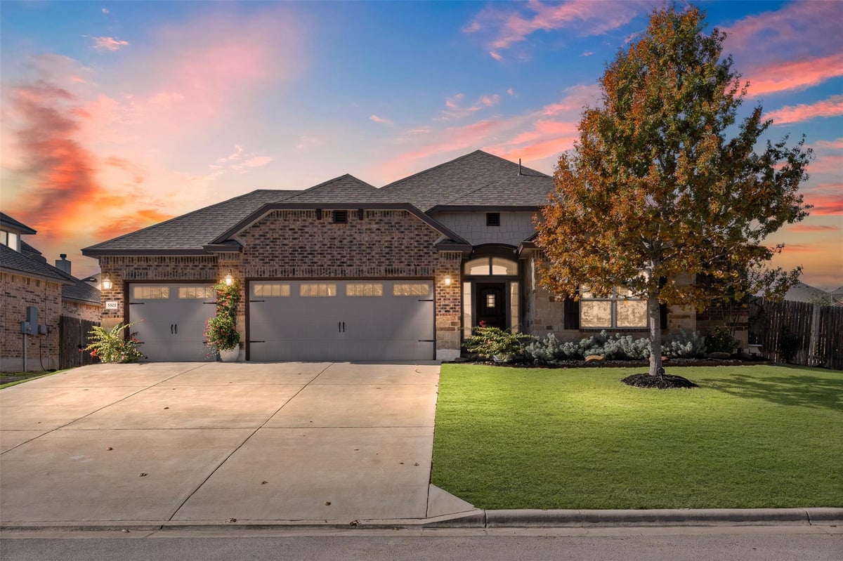 View 5502 Juno Dr in Three Creeks Ph I 5502 Juno Dr - front exterior - Luxury home in Three Creeks Ph I, Belton, TX