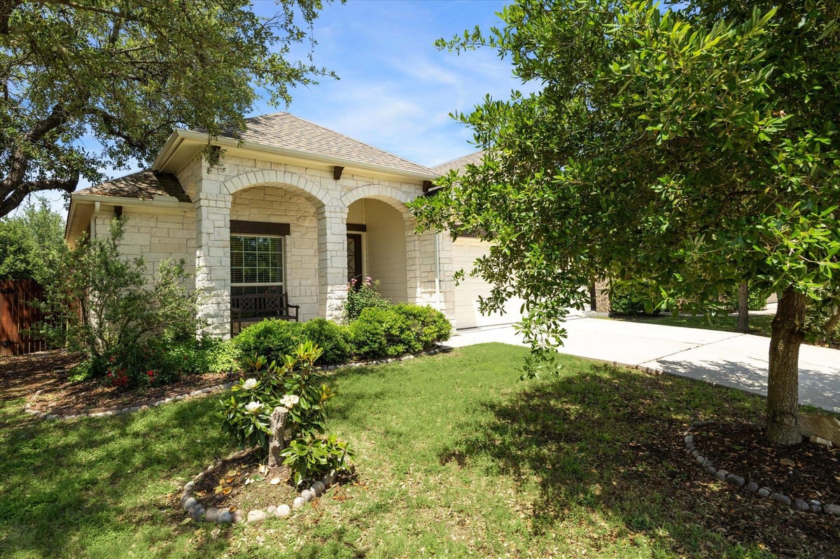 View 5504 Pincushion Daisy Dr in Greyrock Ridge Ph 1 5504 Pincushion Daisy Dr - front exterior - Luxury home in Greyrock Ridge Ph 1, Austin, TX