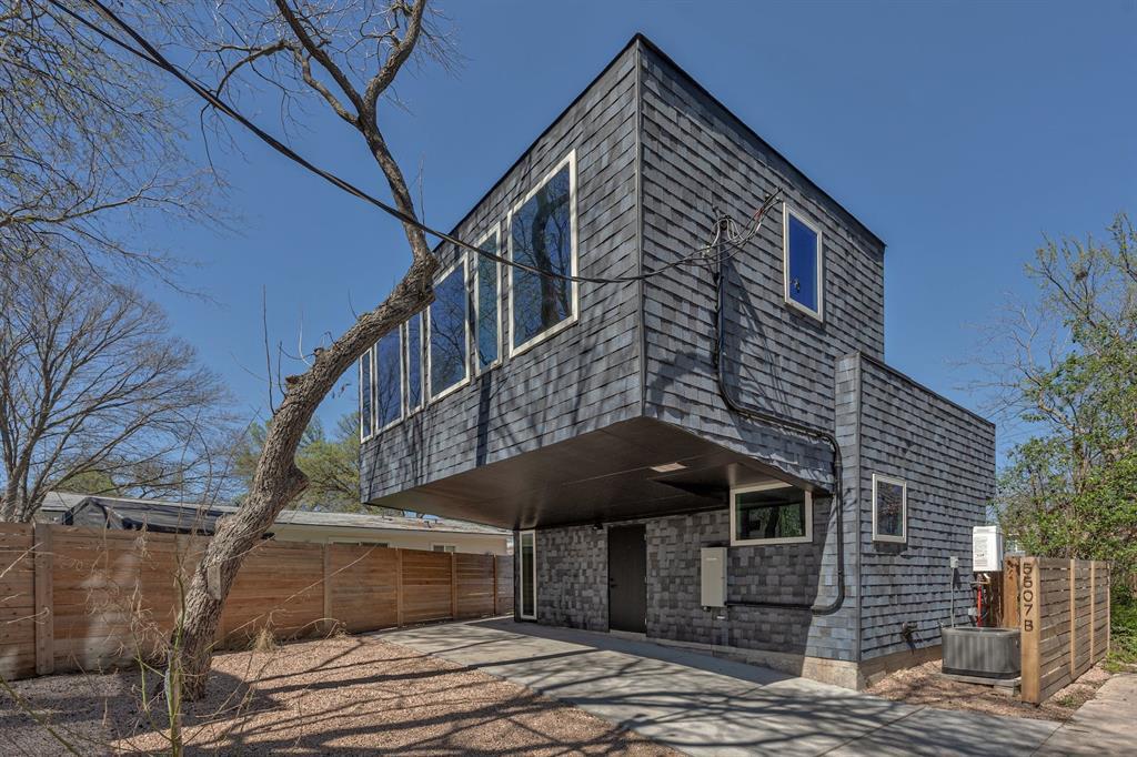 View 5507 Duval ST Unit #B in North Loop 5507 Duval ST Unit #B - front exterior - Luxury home in North Loop, Austin, TX