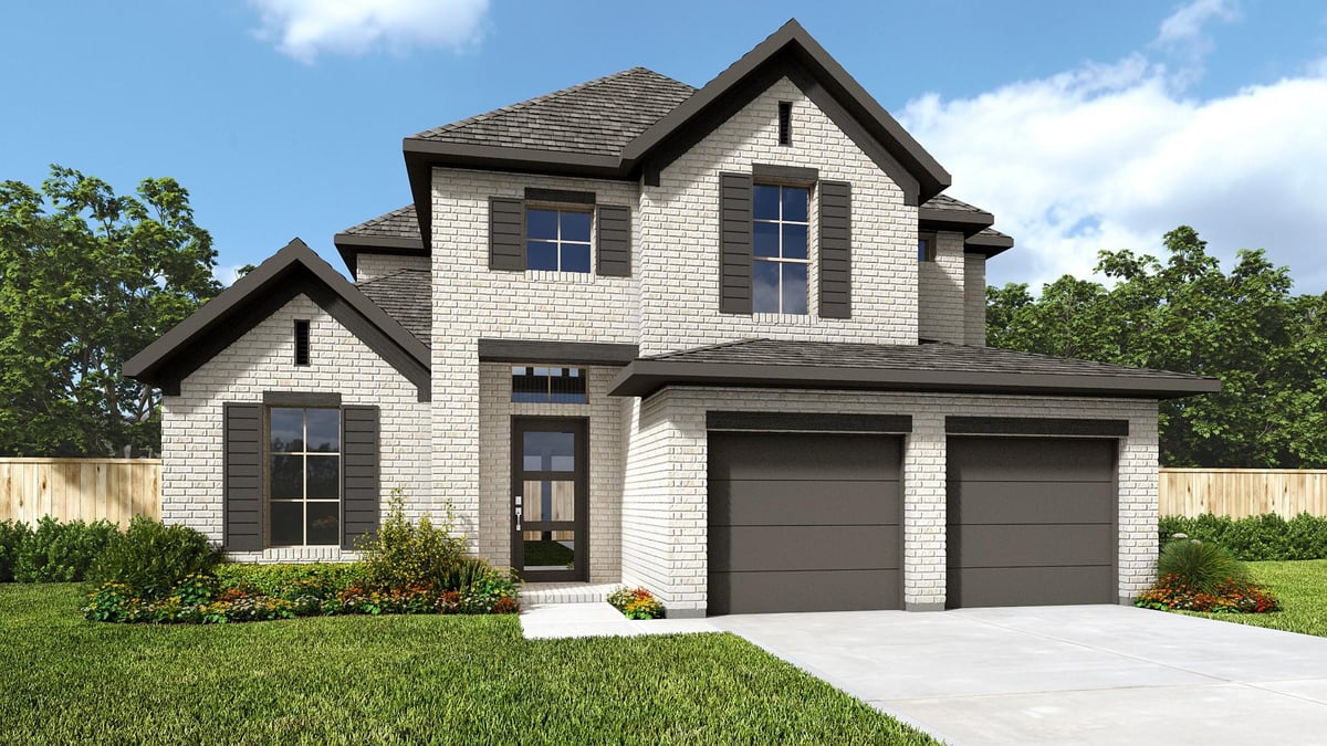 View 553 Alameda LN in Wolf Ranch 553 Alameda LN - front exterior - Luxury home in Wolf Ranch, Georgetown, TX