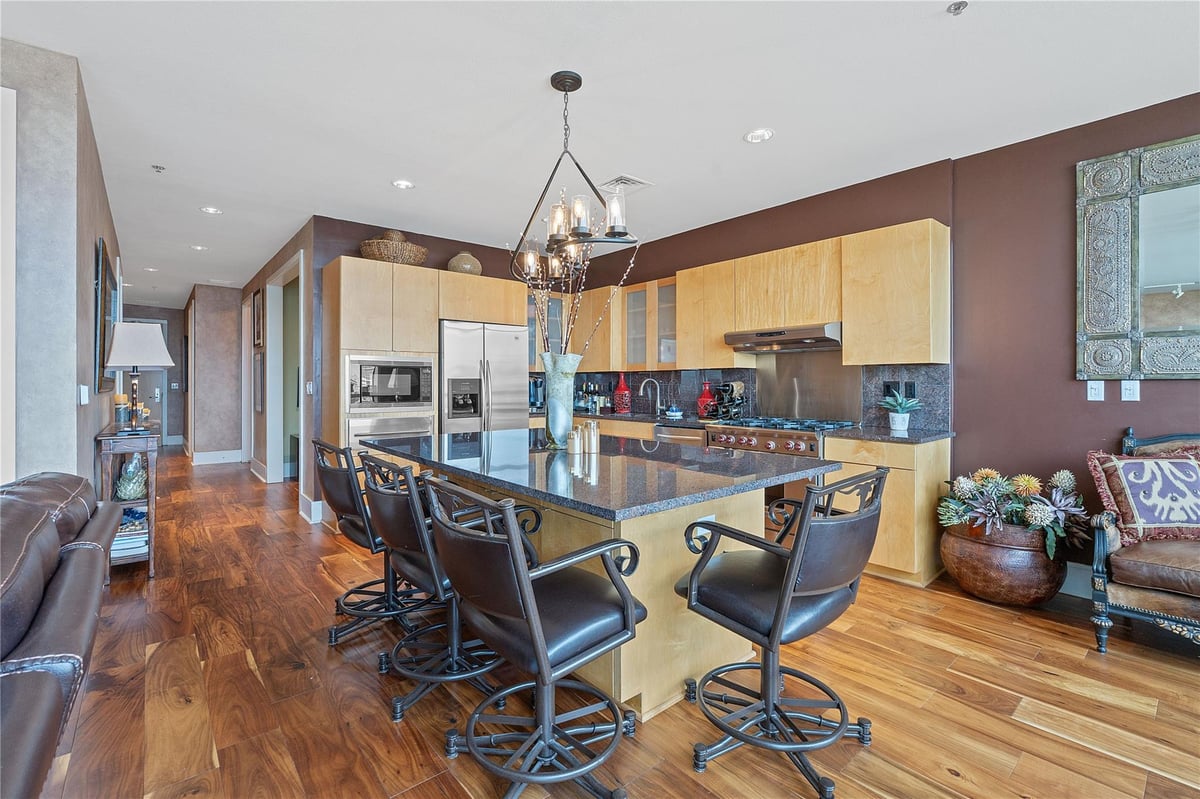 Kitchen at 555 E 5th St Unit #911 - 2 bed 2 bath home