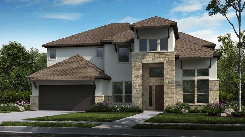 View 5612 Cimarron Ridge LN in Sweetwater 65s 5612 Cimarron Ridge LN - front exterior - Luxury home in Sweetwater 65s, Austin, TX