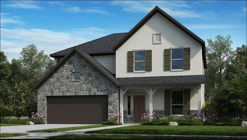 View 5705 Cimarron Ridge LN in Sweetwater 55's 5705 Cimarron Ridge LN - front exterior - Luxury home in Sweetwater 55's, Austin, TX
