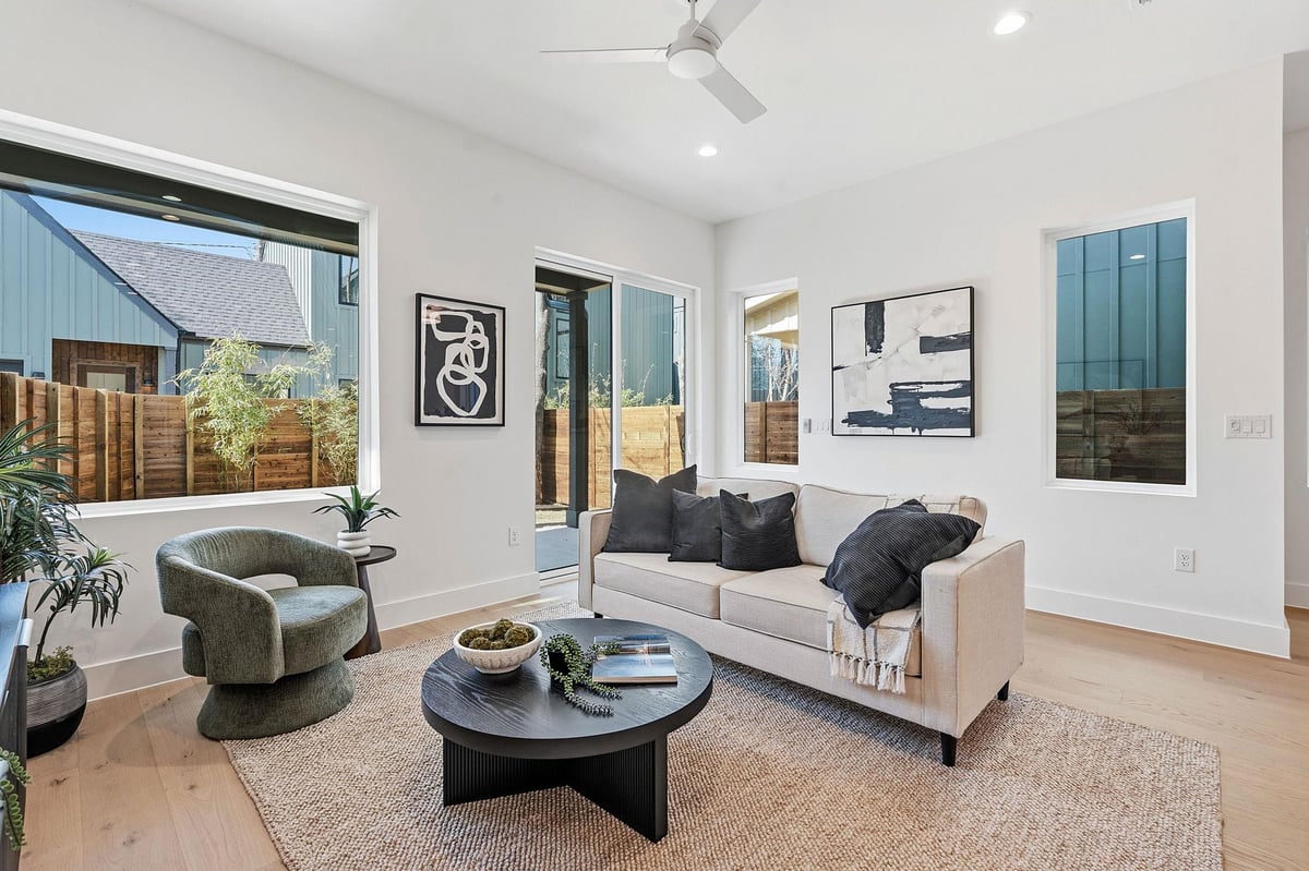 Living area at 5708 Nancy Dr Unit #1 - 3 bed 2 bath home