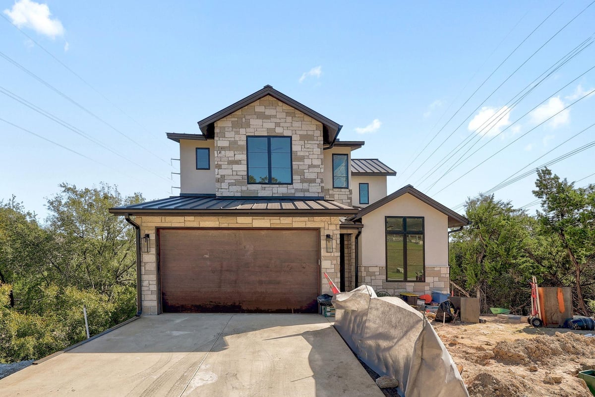 5717 Lost Horizon Dr Unit #2 - front exterior - Luxury home in Pinnacle at Great Hills, Austin, TX