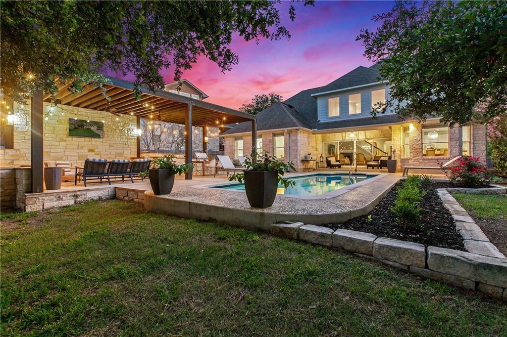 View 5725 Kempson DR in Lantana Sec 03 5725 Kempson DR - front exterior - Luxury home in Lantana Sec 03, Austin, TX