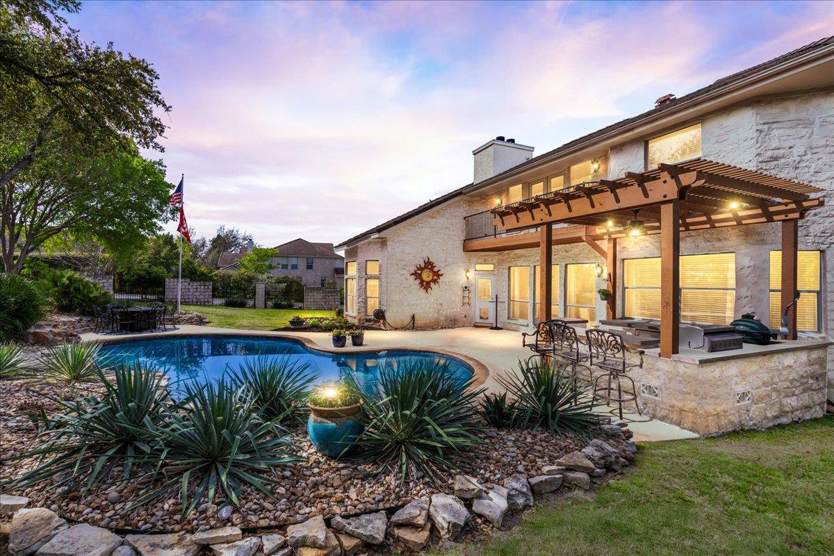 View 58 Cottondale Rd in Hills Lakeway Ph 09 58 Cottondale Rd - front exterior - Luxury home in Hills Lakeway Ph 09, The Hills, TX
