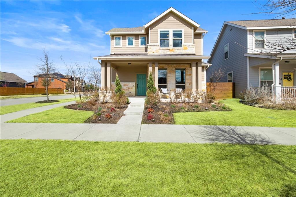 View 5800 Baythorne Dr in Goodnight Ranch Ph 1 Sec 2 5800 Baythorne Dr - front exterior - Luxury home in Goodnight Ranch Ph 1 Sec 2, Austin, TX
