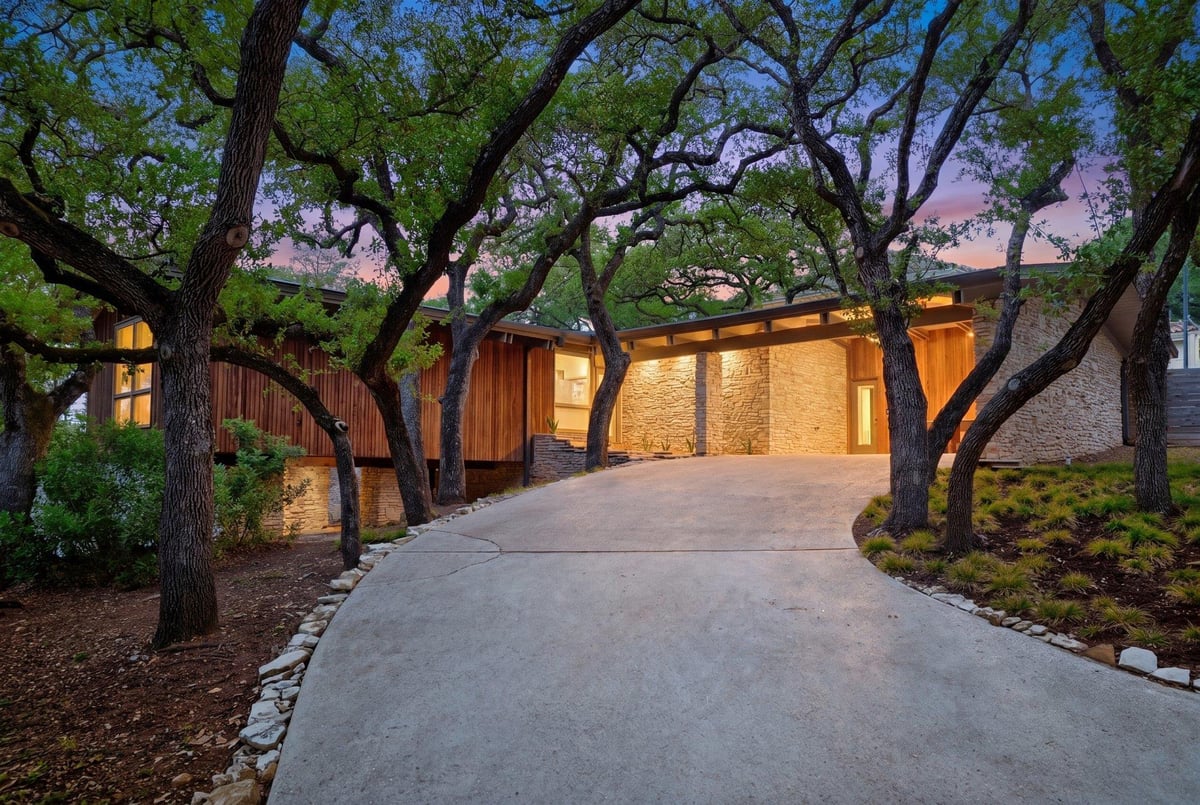 View 5800 Lookout Mountain DR in Northwest Hills Sec 01 5800 Lookout Mountain DR - front exterior - Luxury home in Northwest Hills Sec 01, Austin, TX