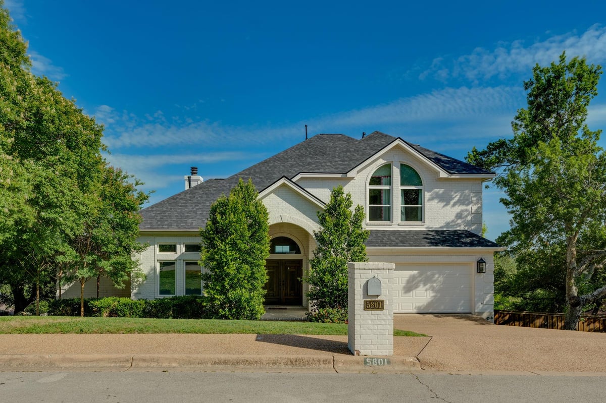 View 5801 Fox Chapel DR in Hills Lost Creek Sec 05 5801 Fox Chapel DR - front exterior - Luxury home in Hills Lost Creek Sec 05, Austin, TX