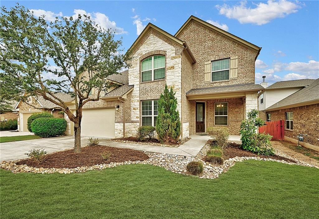 View 5808 Gunnison Turn Rd in Sweetwater Sec 1 Village H 5808 Gunnison Turn Rd - front exterior - Luxury home in Sweetwater Sec 1 Village H, Austin, TX