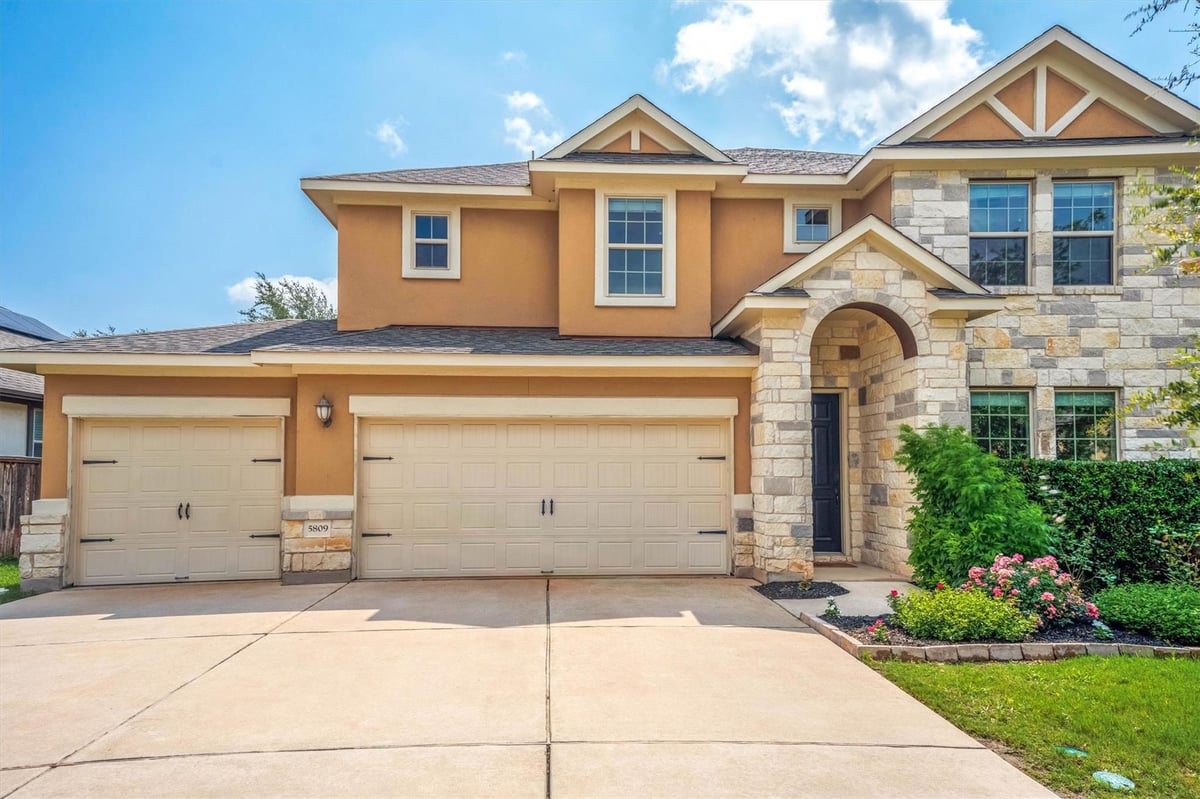 View 5809 Viejo DR in Bella Colinas Sec 7,8,& 9 5809 Viejo DR - front exterior - Luxury home in Bella Colinas Sec 7,8,& 9, Austin, TX