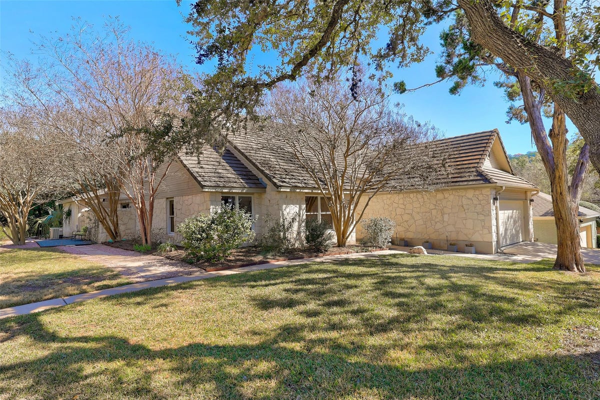 View 5901 Tom Wooten DR in Courtyard 5901 Tom Wooten DR - front exterior - Luxury home in Courtyard, Austin, TX