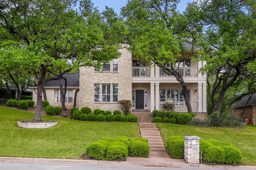 5905 Cape Coral Dr - front exterior - Luxury home in Hills Lost Creek Sec 08, Austin, TX