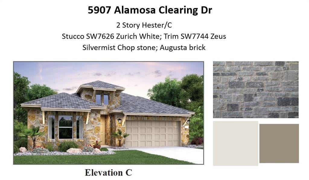 View 5907 Alamosa Clearing DR in Sweetwater 5907 Alamosa Clearing DR - front exterior - Luxury home in Sweetwater, Austin, TX