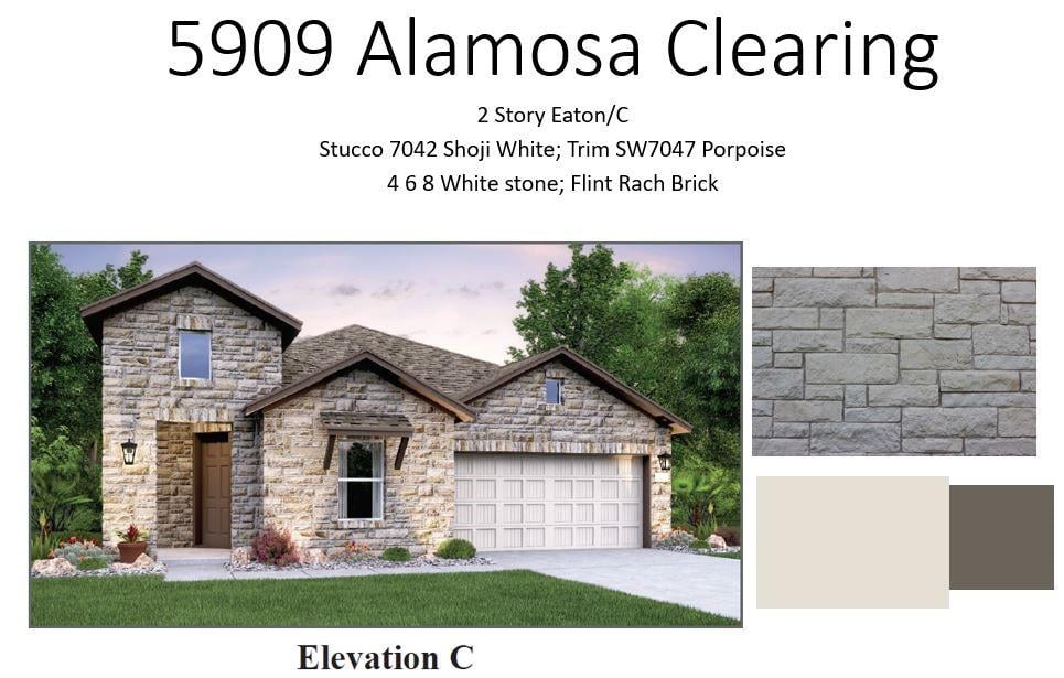 View 5909 Alamosa Clearing DR in Sweetwater 5909 Alamosa Clearing DR - front exterior - Luxury home in Sweetwater, Austin, TX