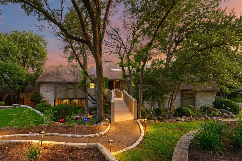 View 5911 Rising Hills Dr in Great Hills Sec 10 5911 Rising Hills Dr - front exterior - Luxury home in Great Hills Sec 10, Austin, TX