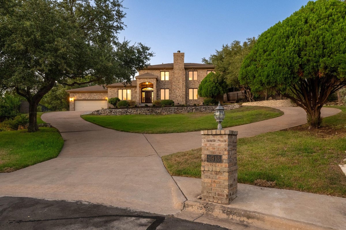 View 5913 Doone Valley CT in Northwest Hills Lakeview 03 5913 Doone Valley CT - front exterior - Luxury home in Northwest Hills Lakeview 03, Austin, TX