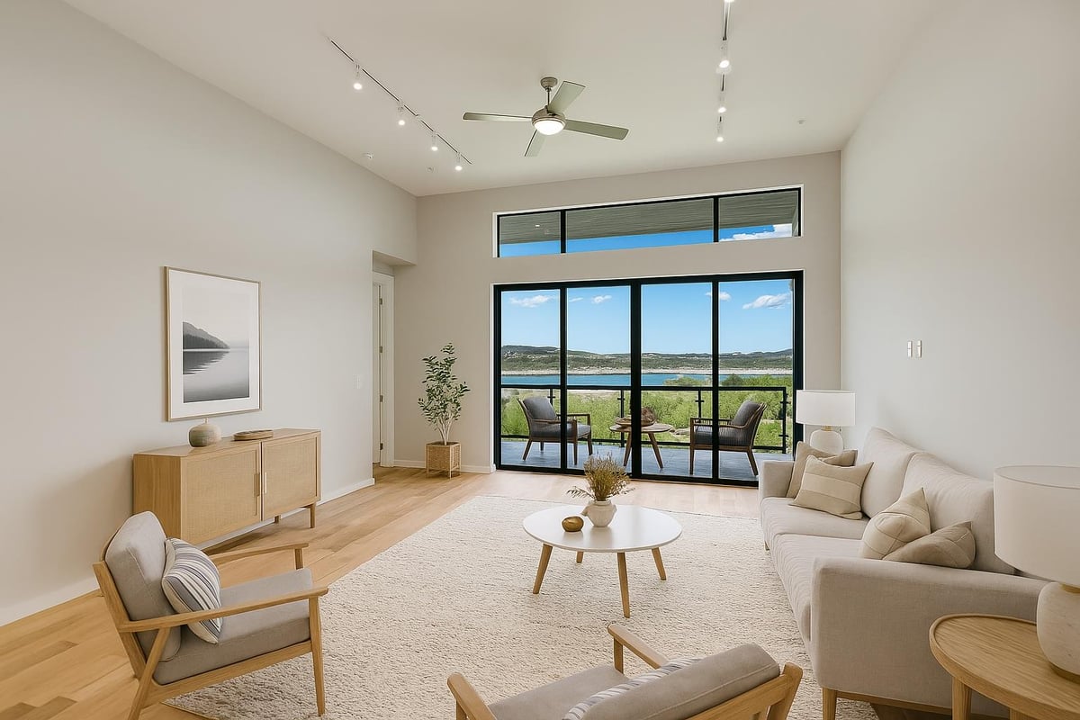 Living area at 5921 Hiline Rd Unit #2403 - 2 bed 2 bath home