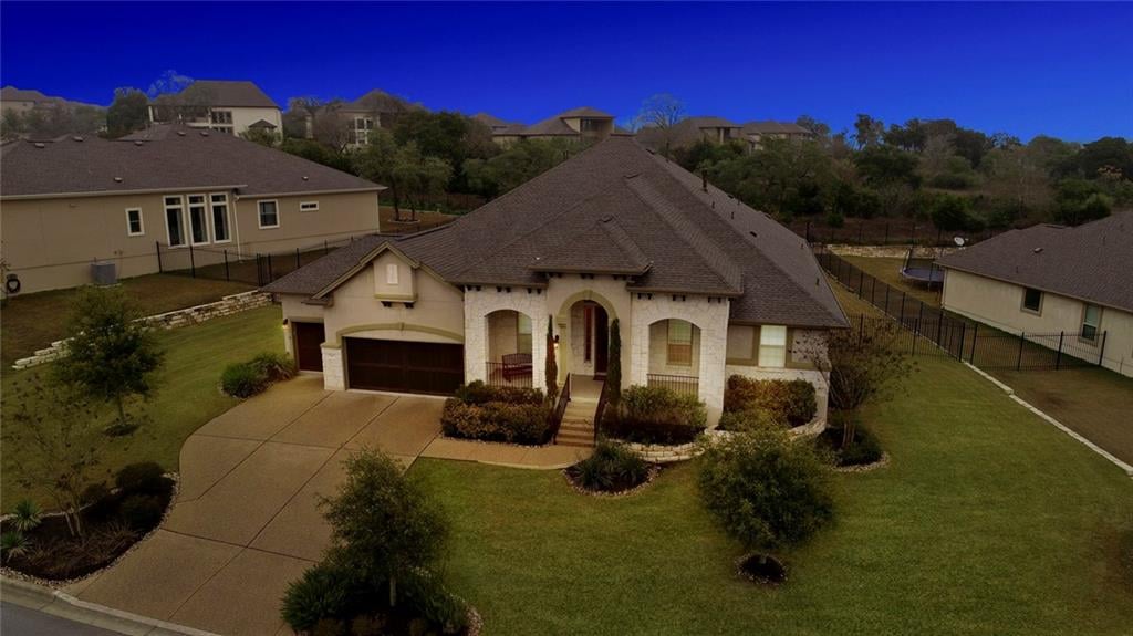 View 593 Emma Loop in Reunion Ranch Sec Two 593 Emma Loop - front exterior - Luxury home in Reunion Ranch Sec Two, Austin, TX