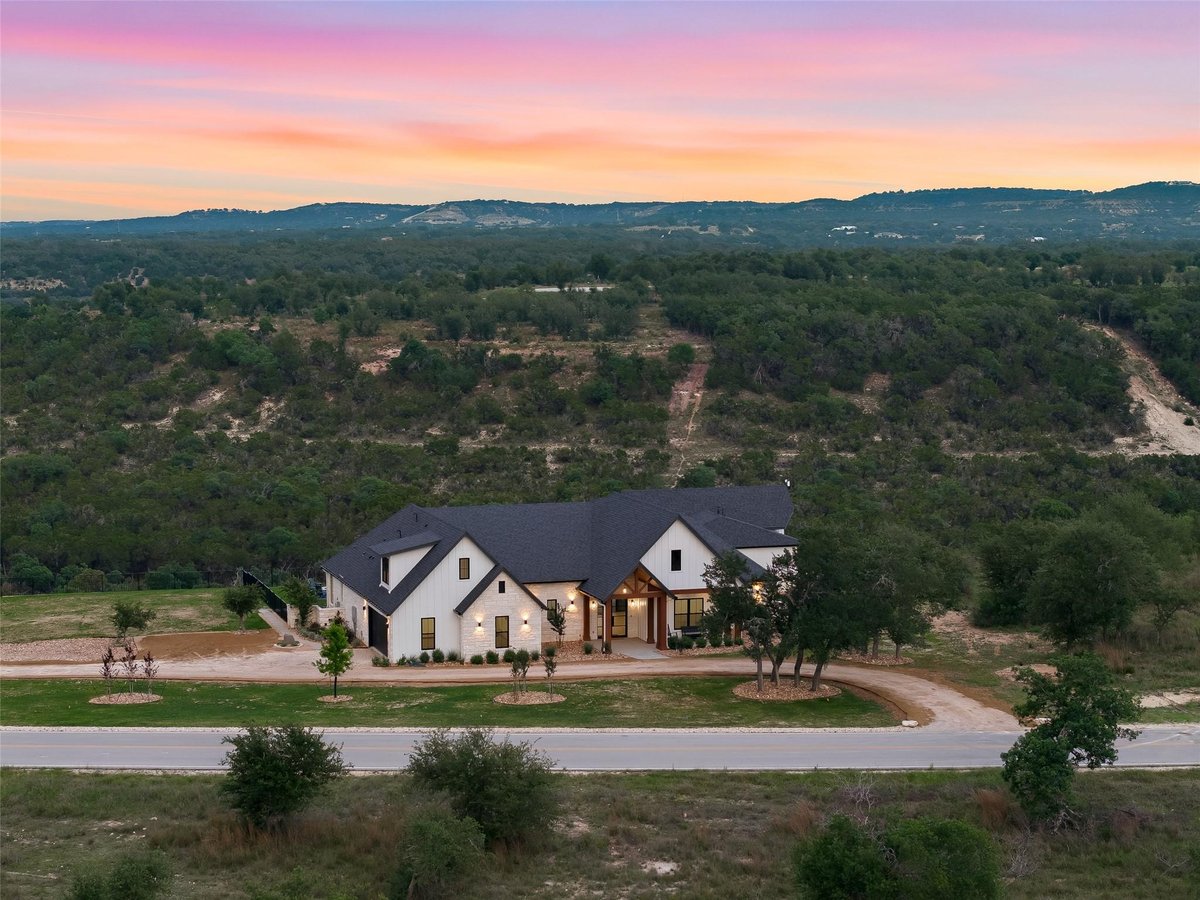 View 598 Lookout Mountain RD in Legacy Hills Ph 2 598 Lookout Mountain RD - front exterior - Luxury home in Legacy Hills Ph 2, Johnson City, TX