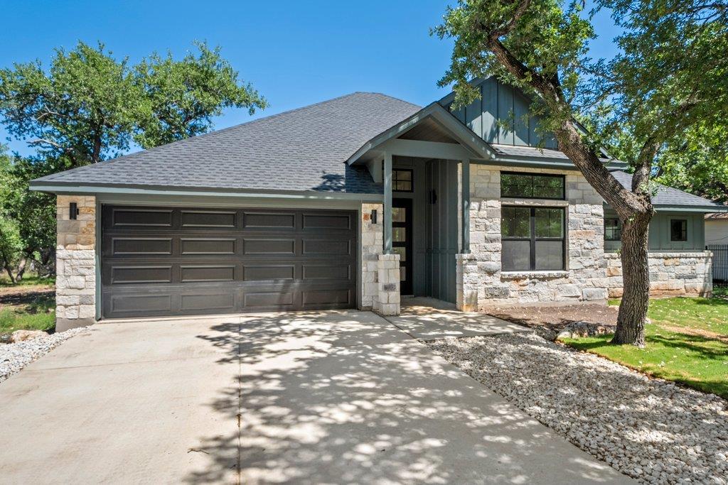 View 6 Sonata Cir in Woodcreek Sec 19 6 Sonata Cir - front exterior - Luxury home in Woodcreek Sec 19, Wimberley, TX