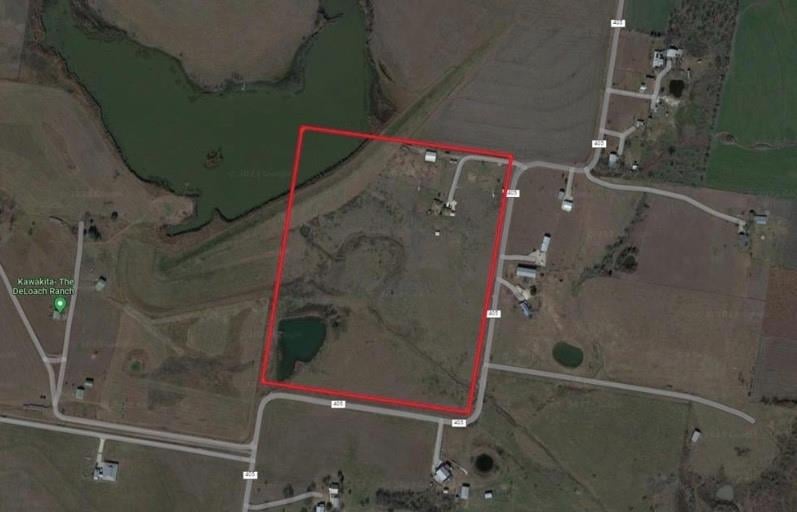 600 County Rd 405 - aerial view with 600 County Rd 405 in Taylor - Luxury lot in Avery, Taylor, TX