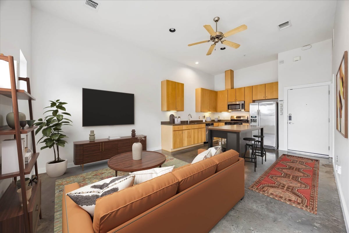 View 6000 S Congress Ave Unit #128 in Village On Congress Condo Amd 6000 S Congress Ave Unit #128 - front exterior - Luxury home in Village On Congress Condo Amd, Austin, TX