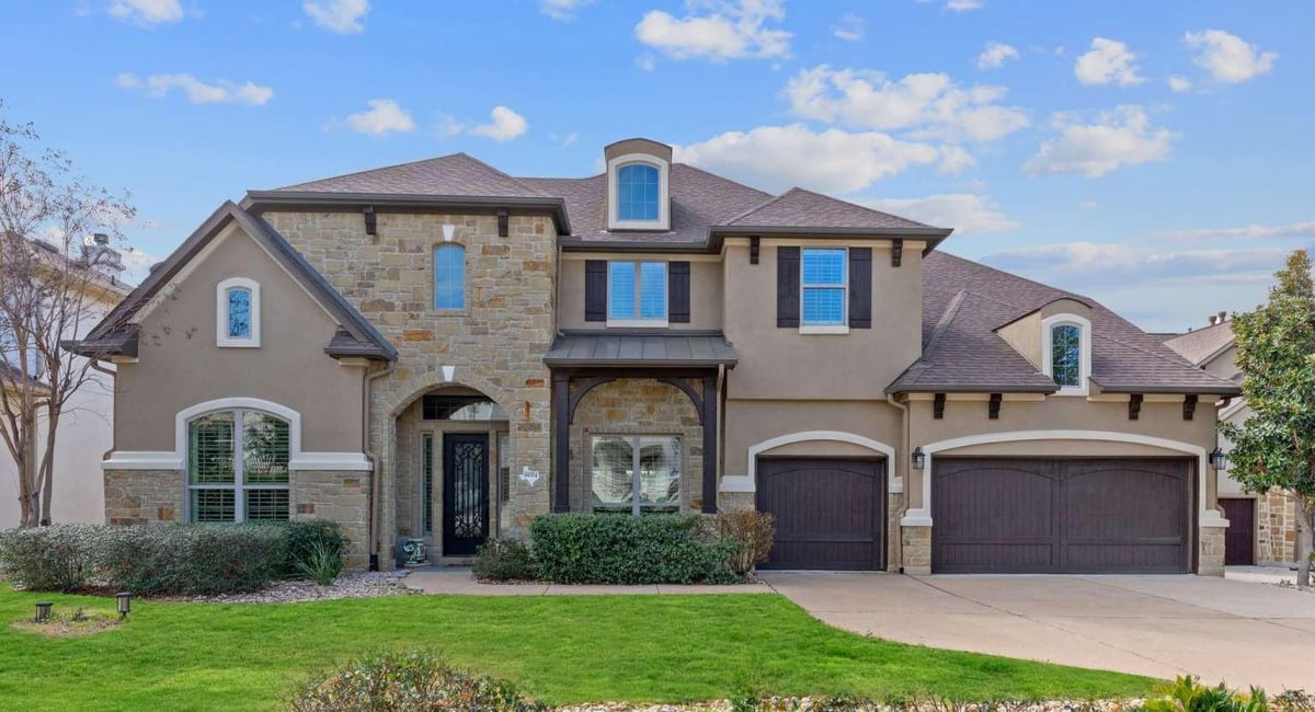 View 6004 Osceola TRL in Sweetwater Ranch Sec 2 Village 6004 Osceola TRL - front exterior - Luxury home in Sweetwater Ranch Sec 2 Village, Austin, TX
