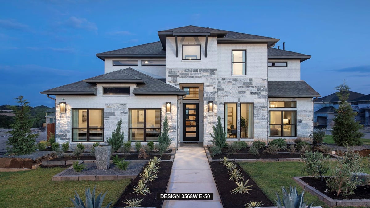 View 601 Cattle Pen Pass in Lariat 601 Cattle Pen Pass - front exterior - Luxury home in Lariat, Liberty Hill, TX