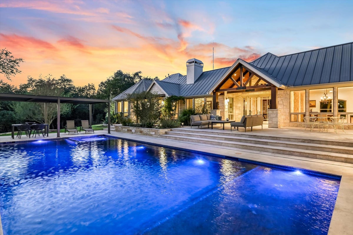 View 601 Crystal Creek Dr in Patterson Place On Crystal Creek 601 Crystal Creek Dr - pool area with 601 Crystal Creek Dr in Austin - Luxury home in Patterson Place On Crystal Creek, Au...