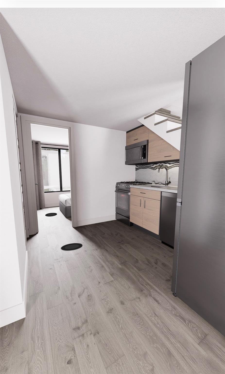 Living area at 605 E 55 th - 2 bed 1 bath home