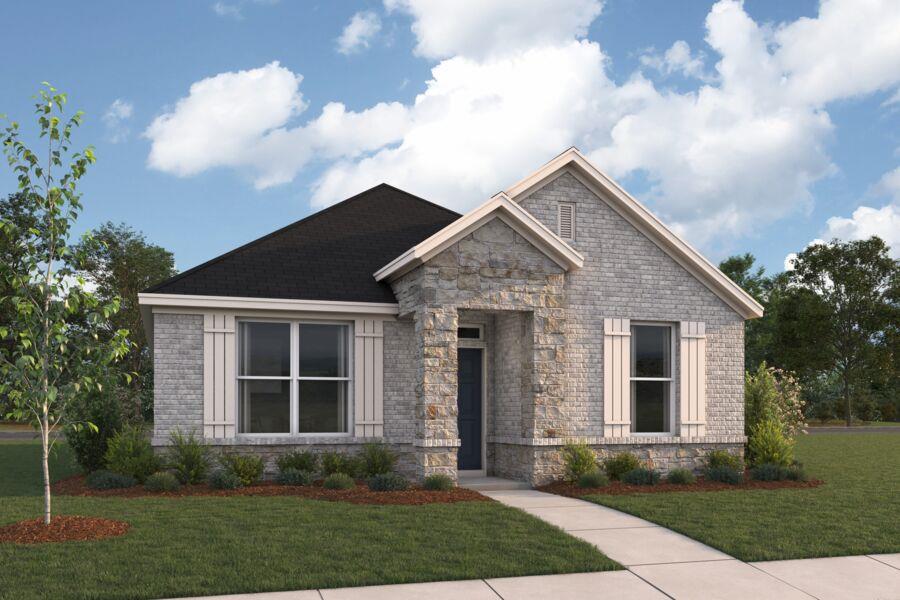 View 609 Clarissa ST in Colony at Cole Springs 609 Clarissa ST - front exterior - Luxury home in Colony at Cole Springs, Buda, TX