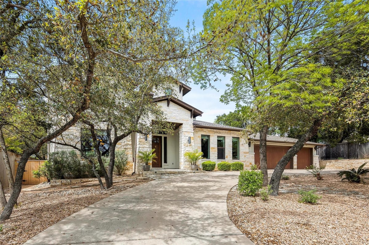 View 6104 Mesa DR in Northwest Hills Lakeview 02 6104 Mesa DR - front exterior - Luxury home in Northwest Hills Lakeview 02, Austin, TX