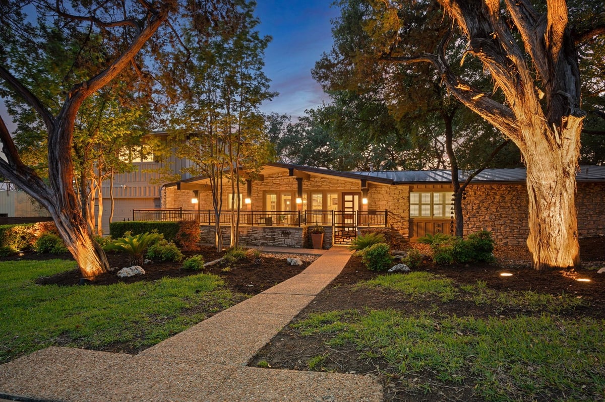 View 6110 Mountainclimb DR in Northwest Hills Sec 04 6110 Mountainclimb DR - front exterior - Luxury home in Northwest Hills Sec 04, Austin, TX