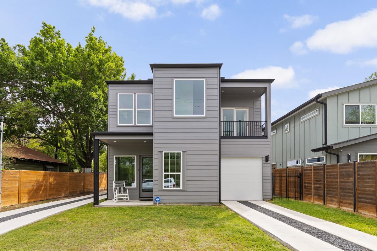 6205 Caddie St Unit #1 & 2 - front exterior - Luxury home in Addie Condo, Austin, TX