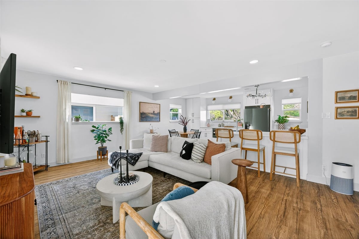 Living area at 6205 Hylawn Dr - 4 bed 2 bath home