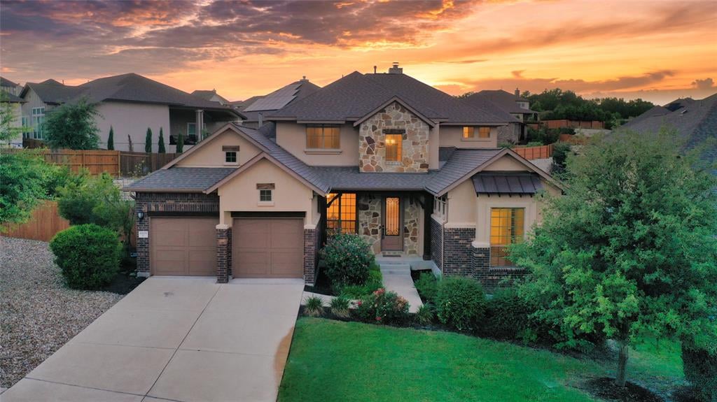View 6208 Empresa Dr in Sweetwater 6208 Empresa Dr - front exterior - Luxury home in Sweetwater, Austin, TX