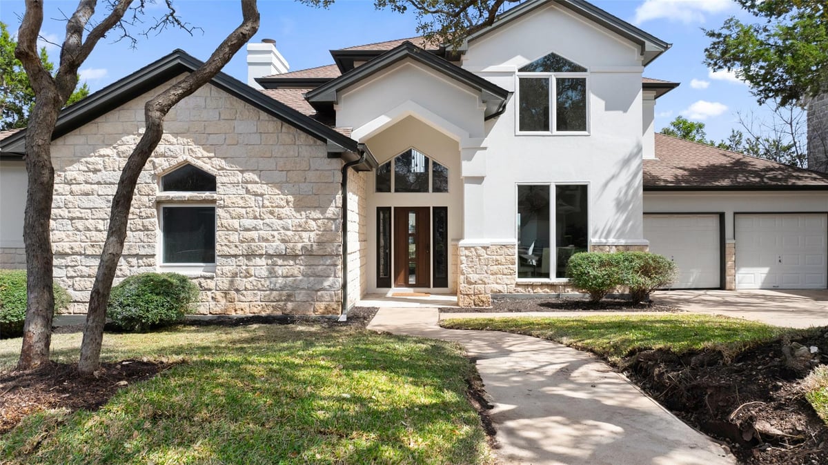 View 6217 Edwards Mountain Cv in EDWARDS MOUNTAIN SUBD 6217 Edwards Mountain Cv - front exterior - Luxury home in EDWARDS MOUNTAIN SUBD, Austin, TX