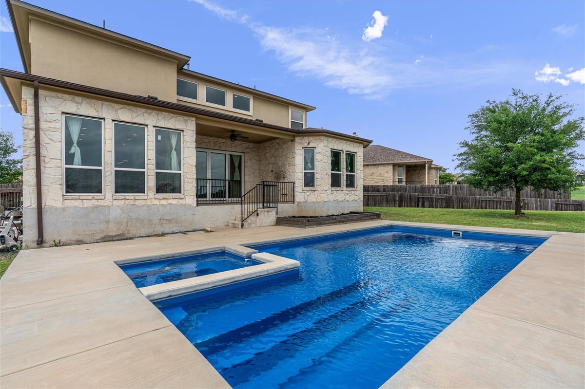 View 622 Cheyenne Ln in Trailside At The Ranch At Brushy Creek 622 Cheyenne Ln - front exterior - Luxury home in Trailside At The Ranch At Brushy Creek, Cedar Park, TX