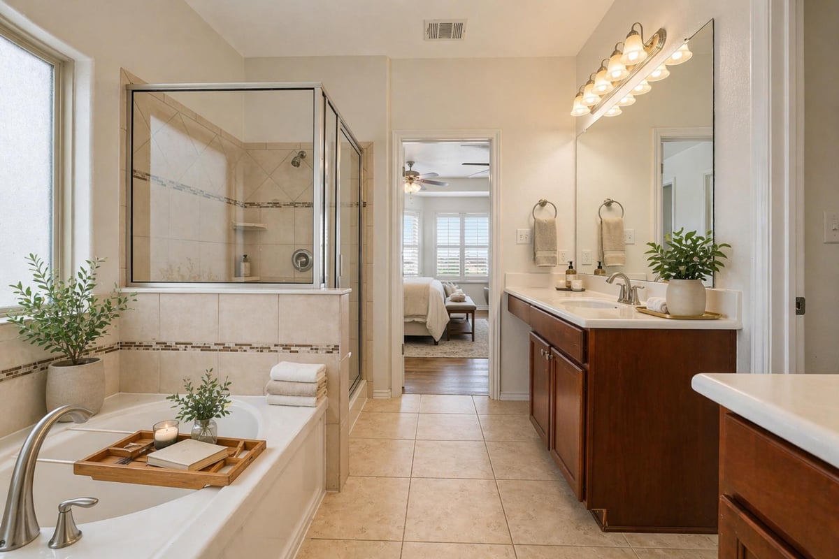 Bathroom at 6227 Aviara Dr Unit #E3 - 4 bed 2 bath home