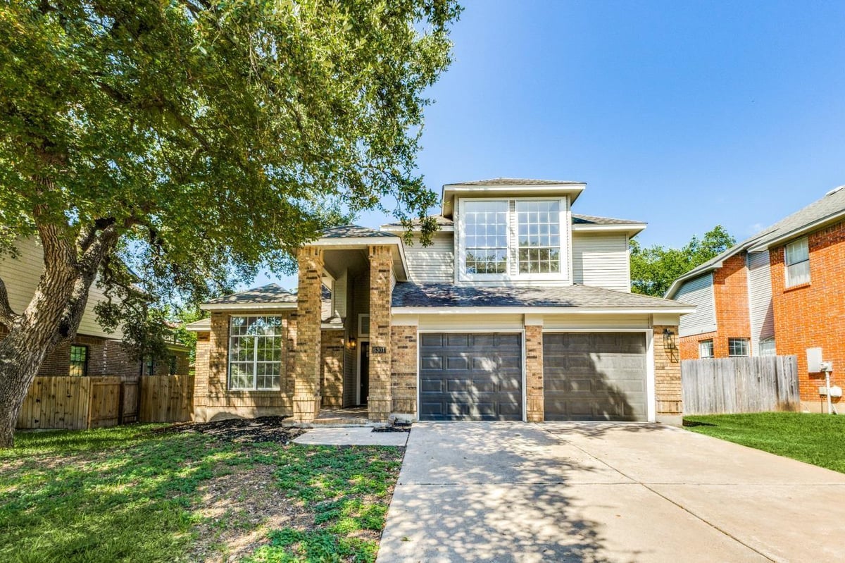 View 6301 Oliver Loving Trl in LEGEND OAKS PHS A SEC 2 6301 Oliver Loving Trl - front exterior - Luxury home in LEGEND OAKS PHS A SEC 2, Austin, TX